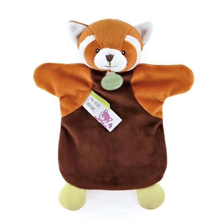 Marionnette Doudou & Compagnie Panda Roux - Orange - 25/34 Cm