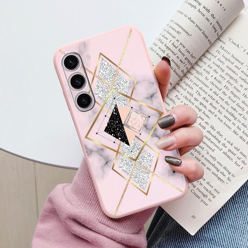 Чехол для Samsung A55 5G Задняя крышка Защитный силиконовый Funda Модный Мраморный Каменный Текстурный Coque для Samsung Galaxy A54 A56 Capa
