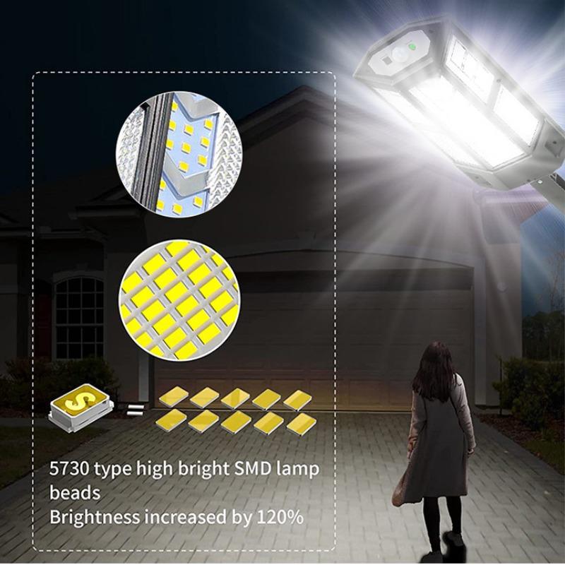 Solar Lights Outdoor Motion Sensor Light 3 Working Modes Outdoor Garden Courtyard Waterproof Street Wall Lamps