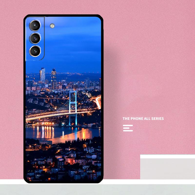 Турция Стамбул Пейзаж Чехол для телефона Samsung Galaxy S23 S22 Ultra Plus S8 S9 S10 Plus Note 10 20 S21 FE S20 FE Чехол
