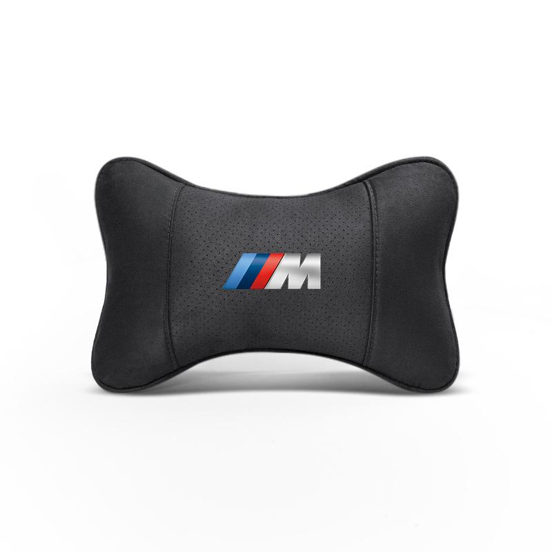Soft Suede Neck Pillow Comfort Car Headrest Interior Decor Accessories For BMW E90 G80 M3 G30 M5 F82 F83 F20 F21 G42 F95 F96 G06 w9