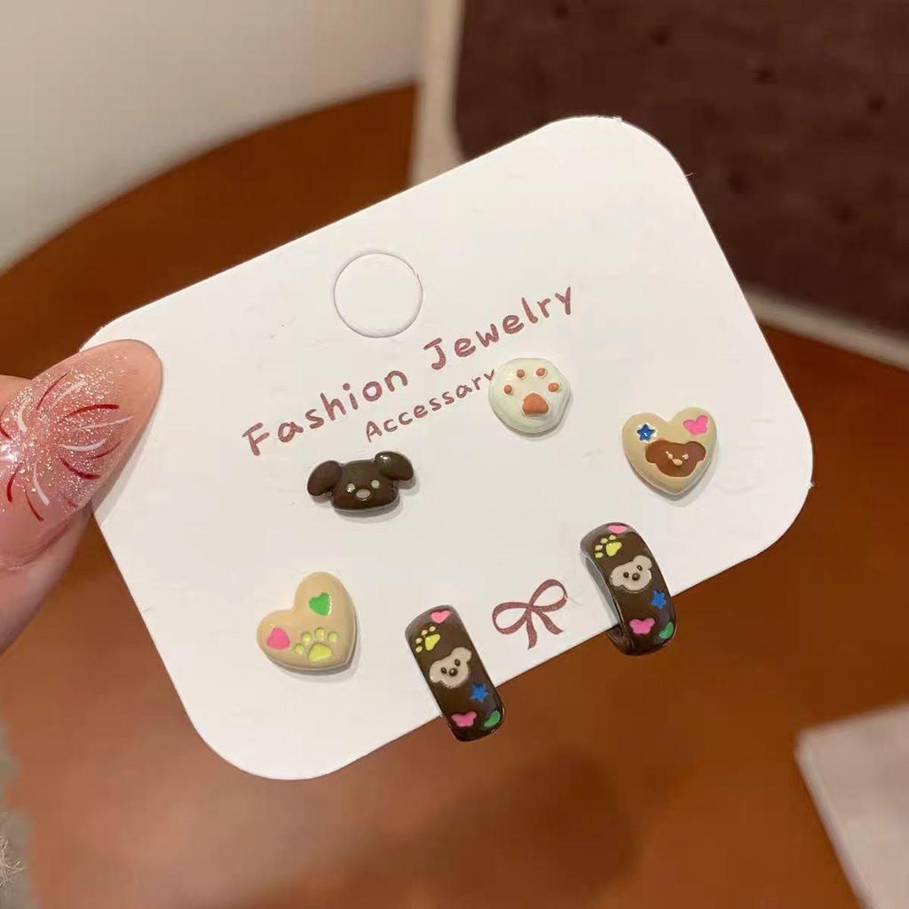 Серьги для девочек из стерлингового серебра S925 «Цветочный сезон 2025» — милый, нишевый набор на одну неделю