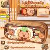 Cute Panda Pencil Box Large Capacity Girls Stationery Pen Bag Capybara Pencil Case Students