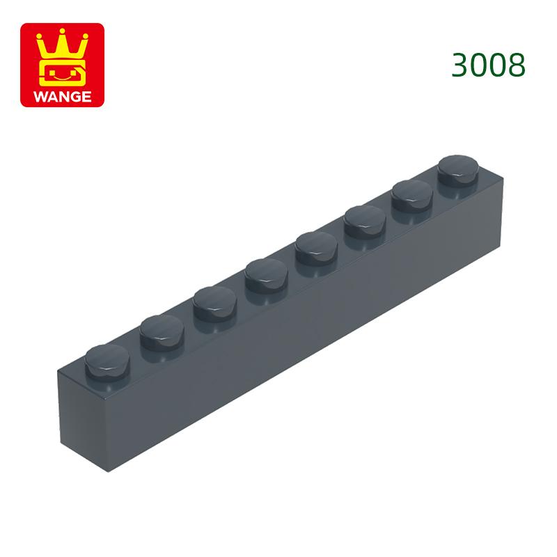 Нетоксичный 33 шт./лот 3008 1x8 Строительный блок с высоким отверстием Moc Базовые классические детали Кирпичные аксессуары Совместимы с DIY Детские игрушки Подарочная коробка