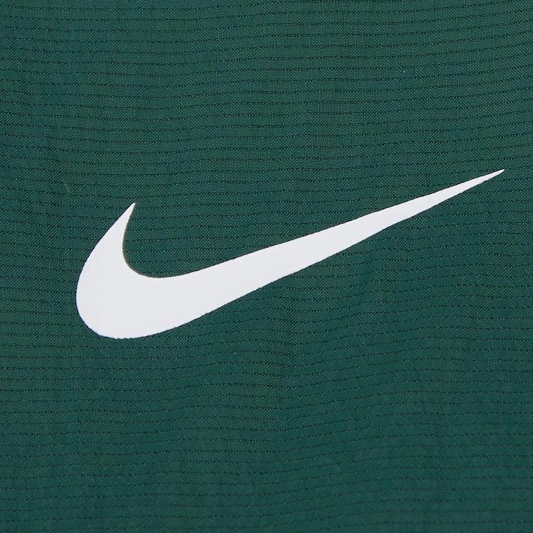 Nike Логотип с принтом цветных блоков, двойная молния, тканая свободная куртка, женские куртки, зеленые FQ0703-323