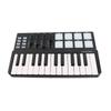 25-клавишная ультрапортативная USB MIDI-клавиатура с 8 цветными подсвечивающимися триггерными пэдами