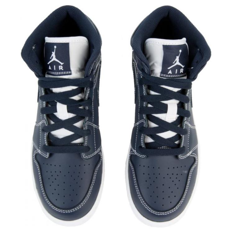 Jordan 1 Retro Mid GS Obsidian 554725-402