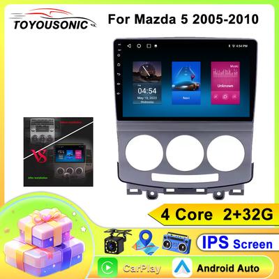 2Din Android для MAZDA 5 2005 2006 2007 2008 2009 2010 Автомобильный Радио Мультимедиа Видео Плеер GPS Carplay Android Авто Стерео