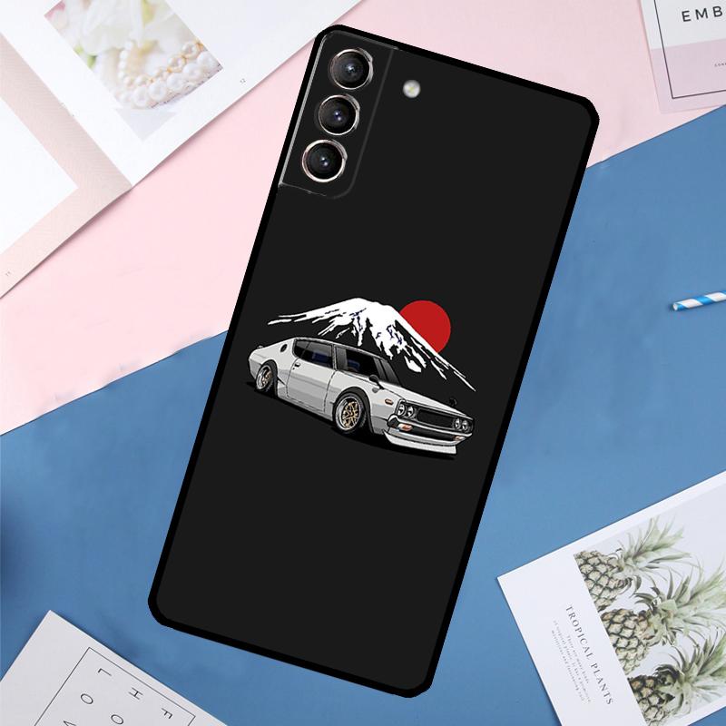 Япония JDM Чехол для автомобиля для Samsung Galaxy S24 Ultra S21 S22 S23 S25 Ultra S9 S10 Plus S20 FE S25 FE Задняя крышка