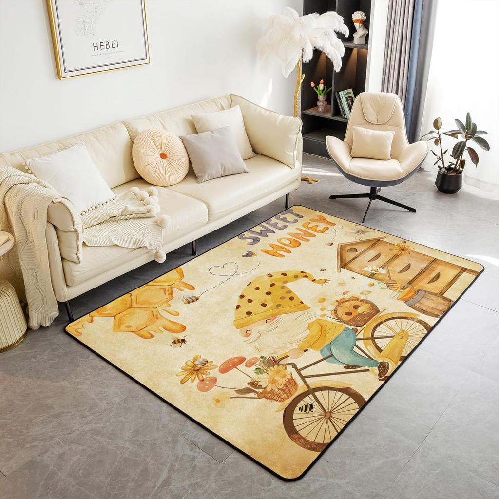 Tokyo Japan Red Dragon Area Carpet, Non-Slip Floor Rug for Living Room Bedroom, Bold Streetwear Themed Mat for Home Decor