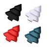 Christmas Tree Divided Snack Tray Plastic Serving Dish for Fruits Nuts Candy Stackable Food Platter for Holiday Parties Space-Saving Kitchen Organizer