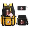 3Pcs/set Demon Slayer Kamado Nezuko Backpacks for Girls Anime School Bag Teenager Student Canvas Laptop Back Pack Women Rucksack