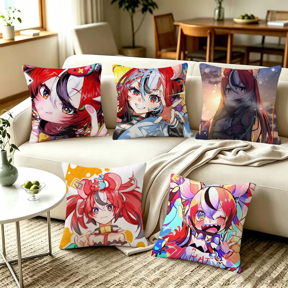 hakos balez Hololive Pillow Covers Home Sofa Cushion Covers and Aecorative Custom
