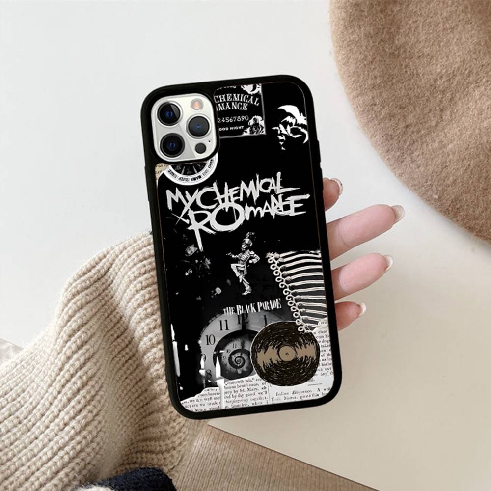 Инди-рок группа My C-Chemical R-Romance Чехол для телефона Беспроводная зарядка PC+TPU Для IPhone 11 12 13 14 15 16 17 Pro Max Plus Чехол