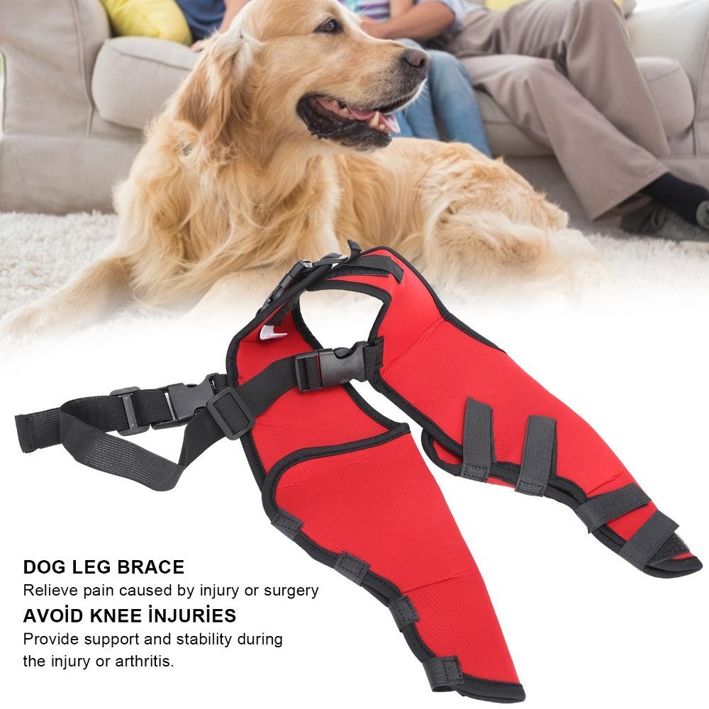 Soft Pet Knee Support Breathable Leg Injury Protector Dog Hind Leg Brace  Knee Protection