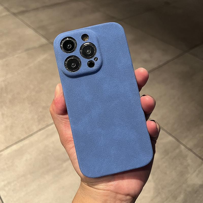 Подходит для чехла для телефона Iphone14promax, замшевая текстура Apple 13 получехол 12 противоударный 11 мужской кожаный чехол