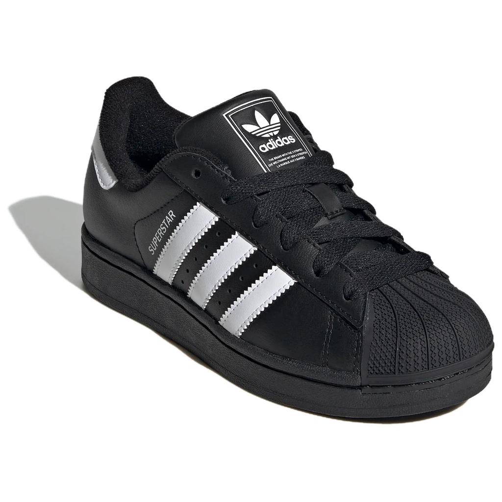 Adidas Superstar 2 J Black White 2025 Kids Sneakers Core-Black Cloud-White JH9977