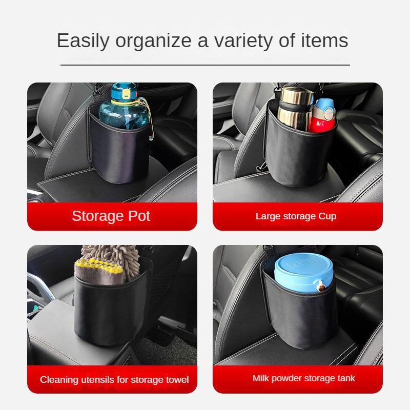 Car Seat Middle Side Hanging Bag Box Car Storage Bag Storage Box Car Built-in Bucket Car Seat Back Sundry Bag