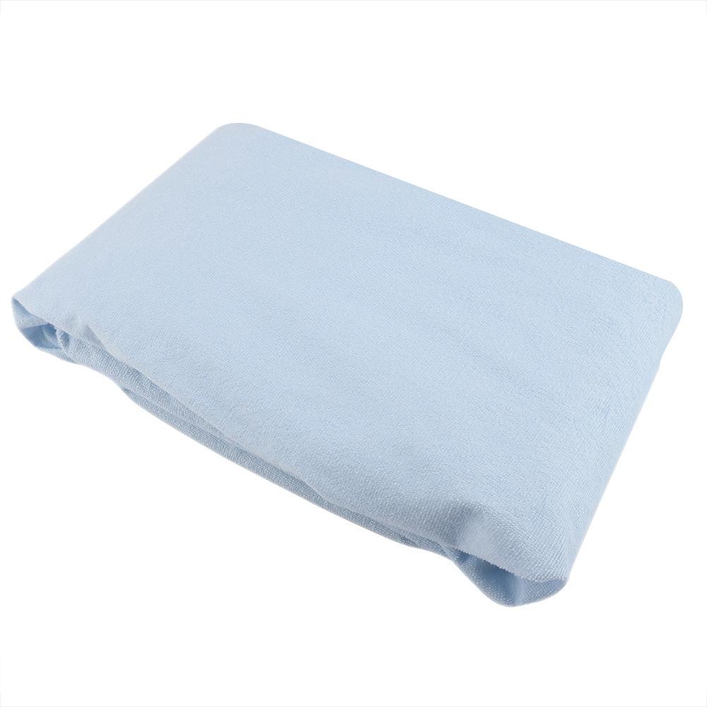 Waterproof Anti Mite Mattress Pad Cover Fitted Sheet Blue 90*190+30cm
