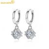 Copper Rubik's Cube Set Zircon Earrings for Fashion Women Wedding Party Gifts