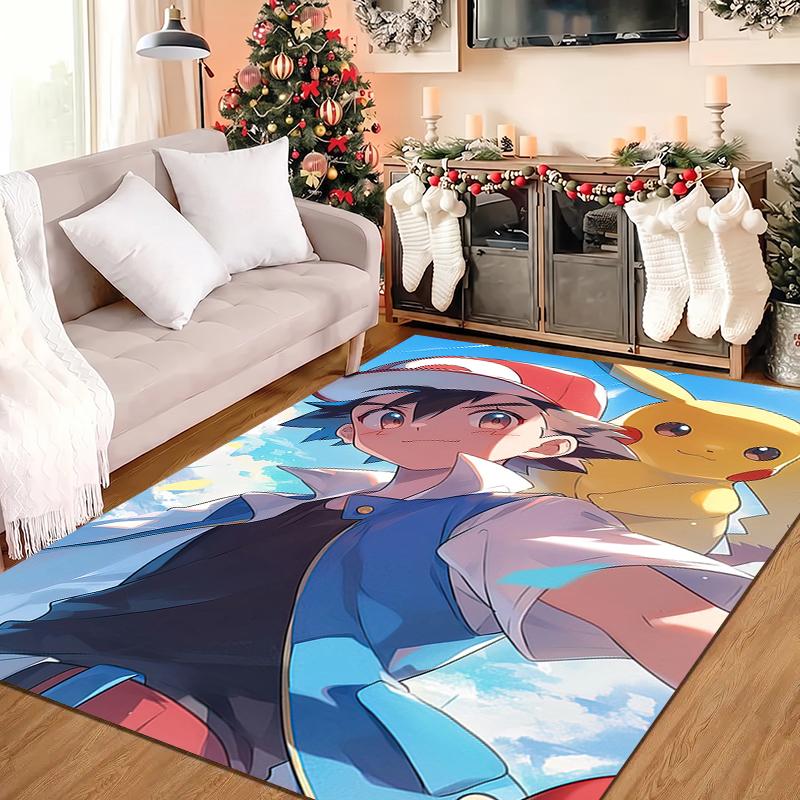 1PC Pokémon Rug - home decoration Carpet For Living Room Bedroom Flooring Computer Chair Area Rug