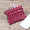 Женский кожаный короткий кошелек кожаный молния мягкий кожаный кошелек для монет мини кошелек для монет