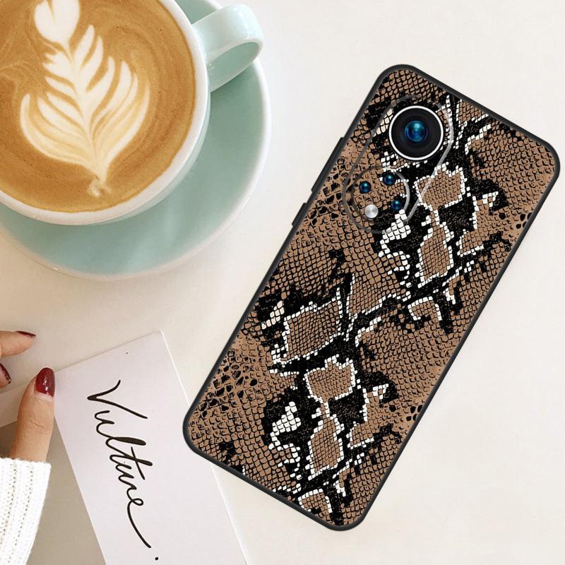 Змеиная Кожа Для Huawei P40 P20 P30 P60 Pro Nova 5T 9 P Smart Honor Magic5 Lite 50 70 90 X8 X8a Чехол