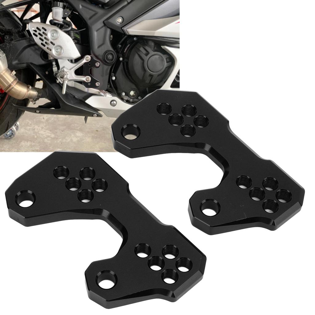 2pcs Passenger Footpad Back Bracket CNC Aluminium Alloy Replacement for YZF R3 MT25 MT03