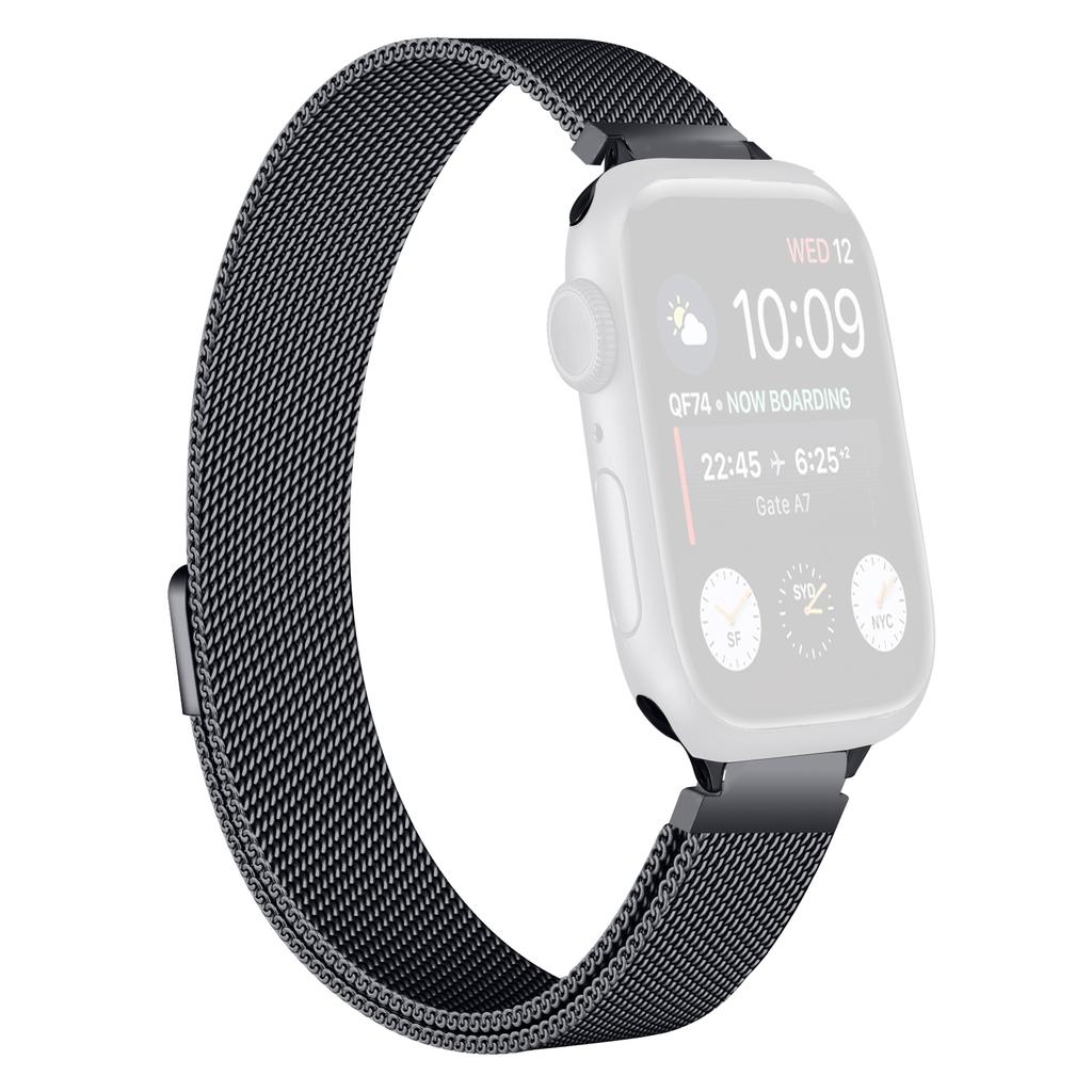 Watch Band for Apple Watch Series 11 10 42mm / 9 8 7 41mm / SE3 SE2 SE 6 5 4 40mm / 3 2 1 38mm Stainless Steel Milanese Magnetic Strap