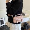 College Style Shoulder Bag Women's New Trendy Spring and Summer Fashion Messenger Versatile Sweet Portable Small Square Bag