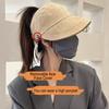 Солнцезащитные шляпы для женщин с широкими полями, защитой от ультрафиолета, козырек, летняя пляжная регулируемая кепка с конским хвостом, складная кепка для рыбалки, походов