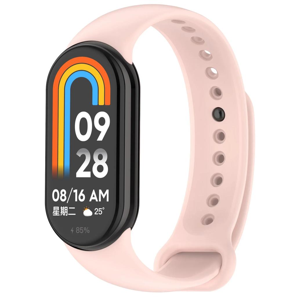Цветной силиконовый ремешок для Xiaomi Mi Band 10/9 Мягкий спортивный сменный браслет для Xiaomi Mi Band 8/9/10 Оригинальный официальный ремешок