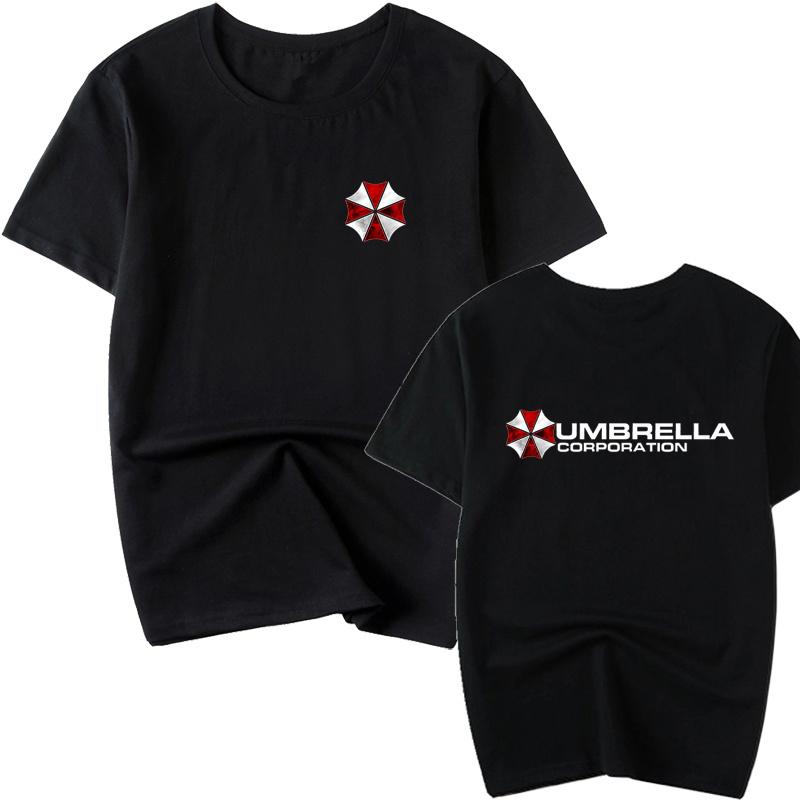 New Sale Ambrera Logo Roundneck Unisexs Resident Evil Halfsleeved Tshirt Umbrella Company Summer Shortsleeved Clothing