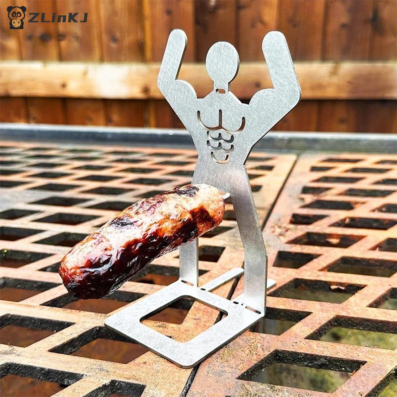 Решетка для гриля для хот-догов, поддон для жарки сосисок из нержавеющей стали для портативного кемпингового гриля, инструмент для приготовления пищи