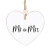 Something Different Mr and Mrs Heart Hanging Sentiment Sign