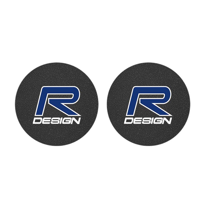 2Pcs Car Coaster Water Cup Mat Non-Slip Pad For Volvo C60 S60 V60 T6 R design XC40 V40 XC V70 XC90 C30 SC60 190h V50 V90 S80 S90