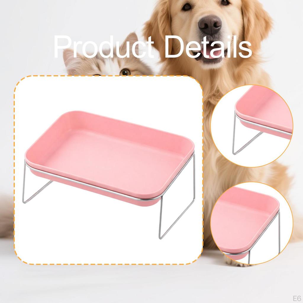 Bowl Easy to Clean Elevated Pet Feeder Raised Cat Food for Small Pets Little Dogs