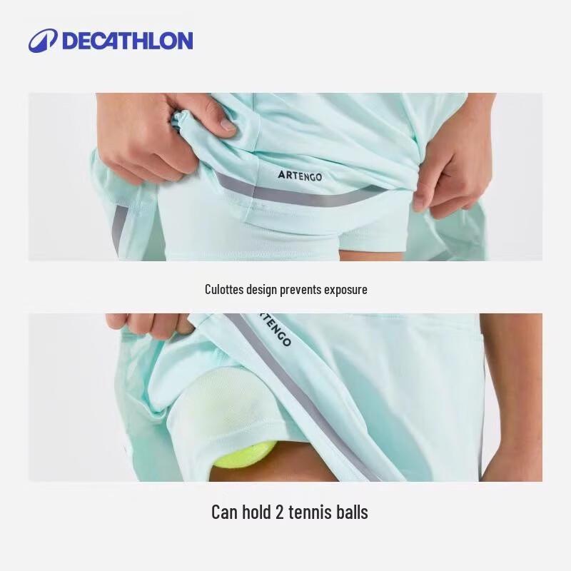 Девичья быстросохнущая теннисная юбка Decathlon