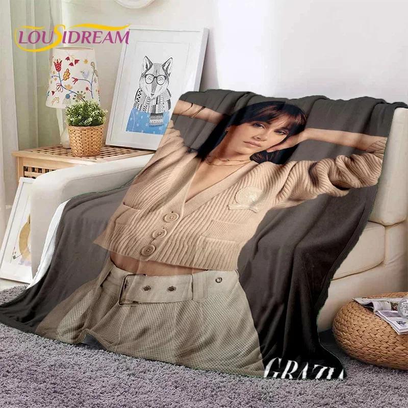 3D Cute Aitana Spanish Singer Soft Flannel Blanket for Beds Bedroom Sofa Picnic,Throw Blanket for Cover Outdoor Leisure Nap Gift