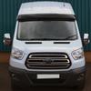 Козырек на лобовое стекло (черный глянец, 5мм) для Ford Transit 2014- гг