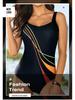 Halter Slimming One-Piece Swimsuit - Quick-Drying Cover Belly Swimwear for Women