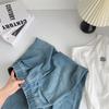 Женские джинсы из лиоцелла Tencel с высокой посадкой и широкими штанинами в пол - летний стиль
