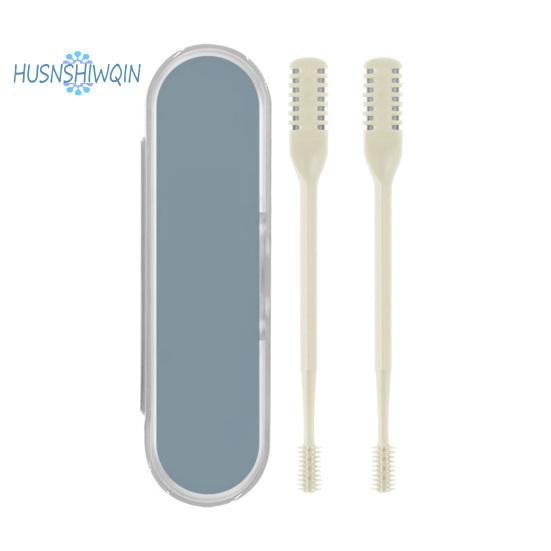 Ручной прибор для удаления волос в носу с двойной головкой - вращающийся на 360 градусов, острый, триммер для волос в носу унисекс для взрослых