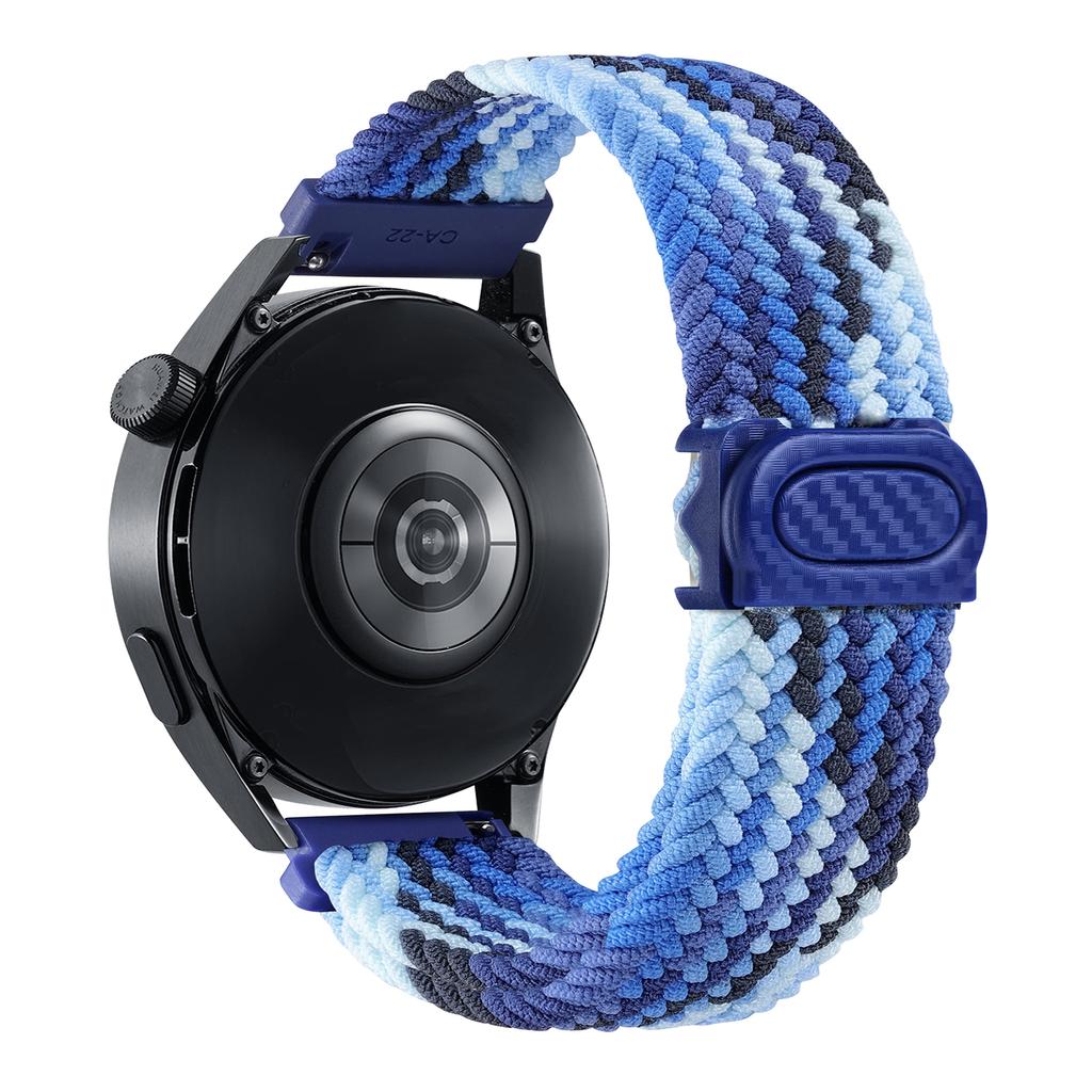 Ремешок для Samsung Galaxy Watch 7 6 4 classic/5 pro/active 2/s3/46 плетеный браслет solo loop для Huawei watch GT2 3 4 20 мм/22 мм