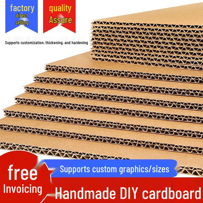 Extra Thick Corrugated White Cardboard for DIY Crafts and Children's Projects