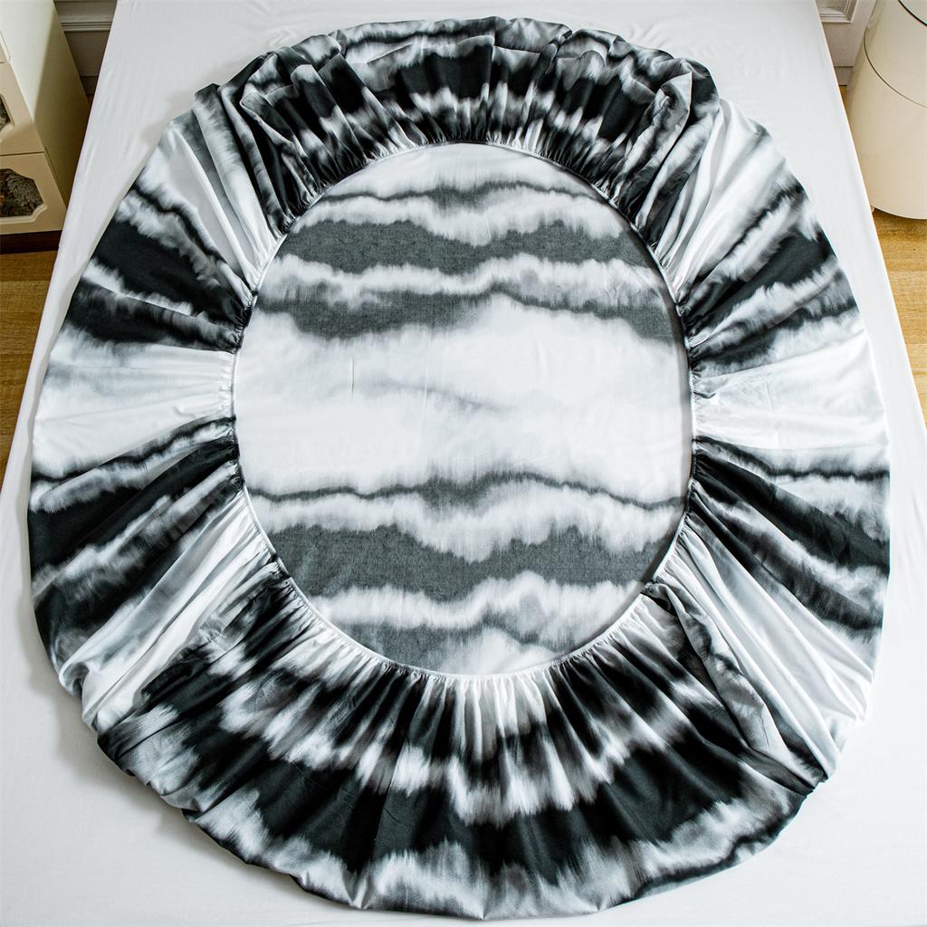 1 шт. Простыня на резинке с принтом, Постельное белье, Без наволочки. для Спальни, Отеля Различные Домашние Украшения