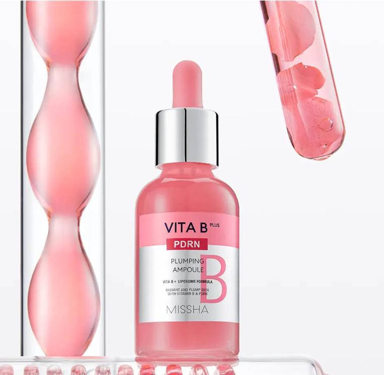 MISSHA Vita B Plus PDRN Наполняющая ампула 30 мл – Увлажняющая и укрепляющая кожу бустерная ампула