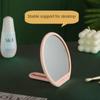 Прозрачное складное ручное зеркало для макияжа, туалетное зеркало, студенческое настольное портативное общежитие для девочек, удобное косметическое зеркало