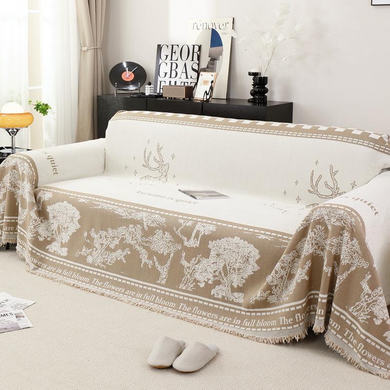 Полотенце для дивана из синели, универсальный универсальный чехол для дивана Four Seasons, пылезащитный чехол, цельный диван, большой тканевый чехол, подушка