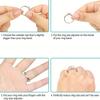 8pcs Plastic Ring Size Adjuster Set - Transparent Ring Adjustment Pad for Fixing Loose Rings - Essential Wedding Ring Reducer